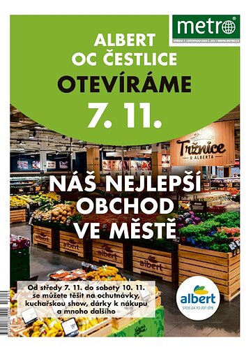 Obálka e-magazínu deník METRO 7.11.2018