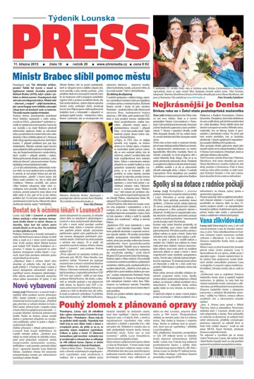 Obálka e-magazínu Lounský press 10/2015