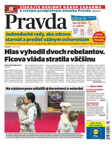 Obálka e-magazínu Pravda 27. 1. 2025