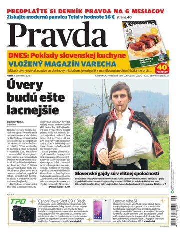 Obálka e-magazínu Pravda 4. 12. 2015