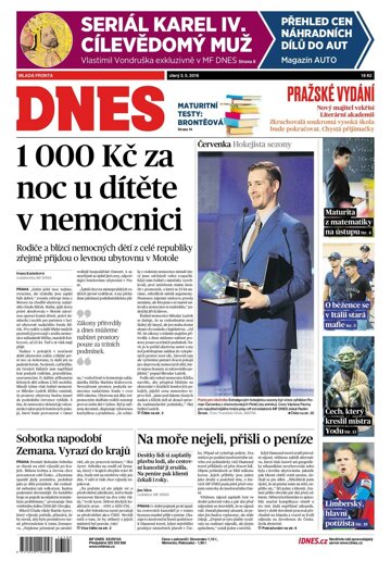 Obálka e-magazínu MF Dnes 3.5.2016