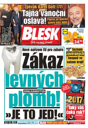 Obálka e-magazínu Blesk 15.12.2016