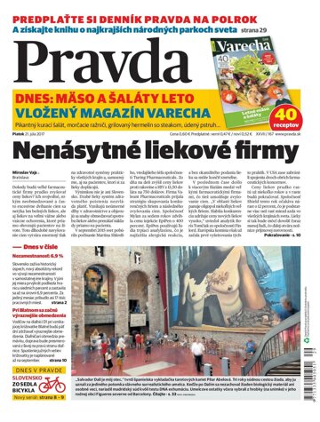 Obálka e-magazínu Pravda 21.7.2017