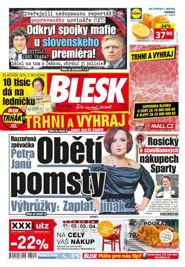 Obálka e-magazínu Blesk 1.3.2018