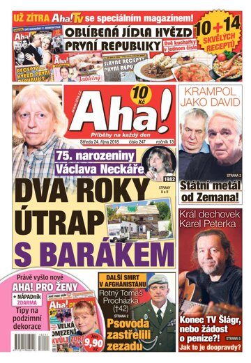 Obálka e-magazínu AHA! 24.10.2018