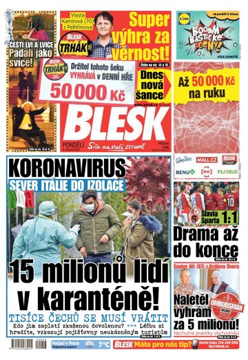 Obálka e-magazínu Blesk 9.3.2020