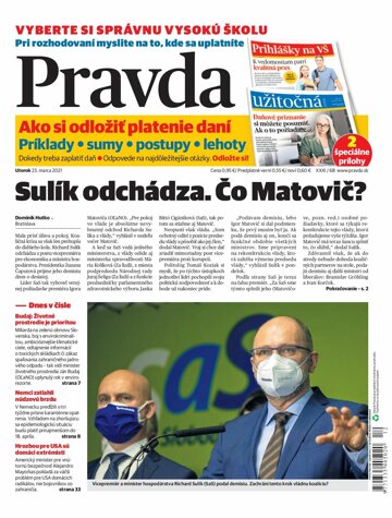 Obálka e-magazínu Pravda 23. 3. 2021