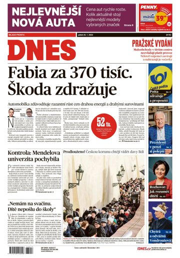 Obálka e-magazínu MF Dnes 20.1.2023