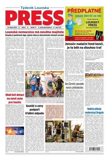 Obálka e-magazínu Lounský press 6/2016