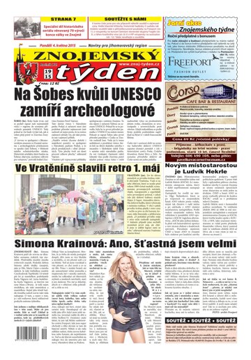 Obálka e-magazínu Znojemský týden 19 / 2015