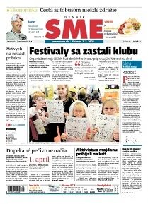 Obálka e-magazínu SME 1.2.2014