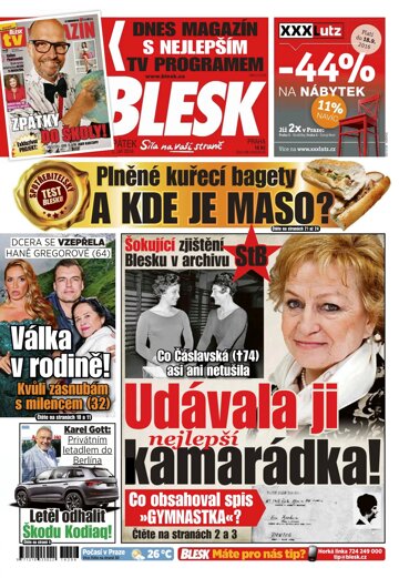 Obálka e-magazínu Blesk 2.9.2016