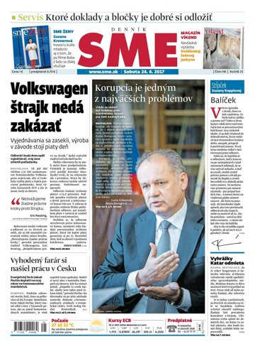 Obálka e-magazínu SME 24.6.2017