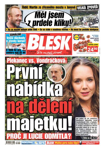 Obálka e-magazínu Blesk 23.8.2018