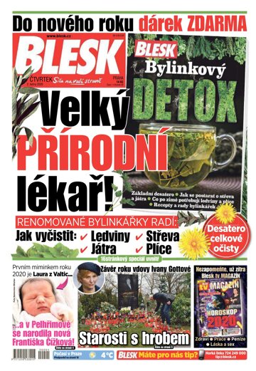 Obálka e-magazínu Blesk 2.1.2020