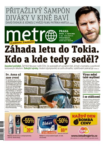 Obálka e-magazínu deník METRO 4.8.2021