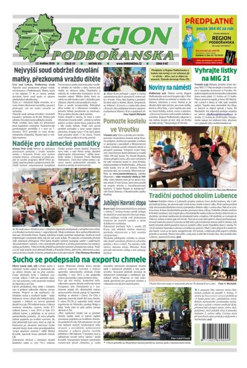 Obálka e-magazínu Region Podbořanska 19/2016