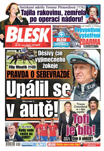 Obálka e-magazínu Blesk 12.9.2023