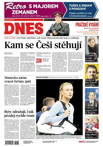 Obálka e-magazínu MF Dnes 12.11.2015