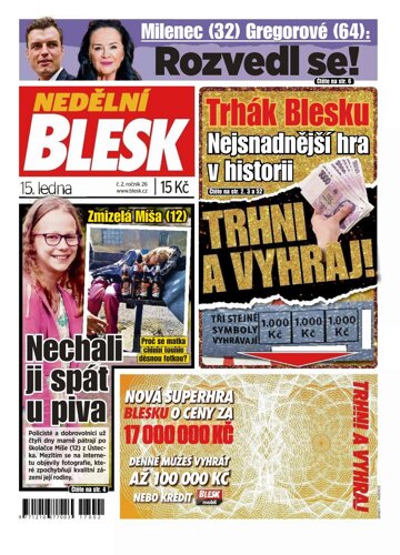 Obálka e-magazínu Nedělní Blesk 15.1.2017