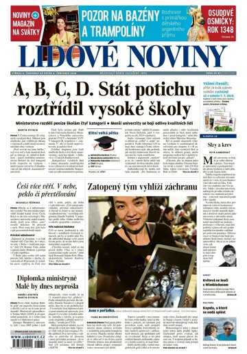 Obálka e-magazínu Lidové noviny 4.7.2018