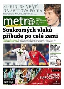 Obálka e-magazínu deník METRO 17.10.2012