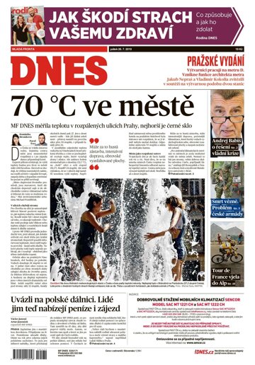 Obálka e-magazínu MF Dnes 26.7.2019