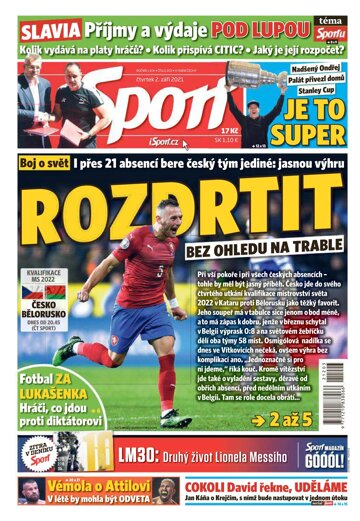 Obálka e-magazínu Sport 2.9.2021