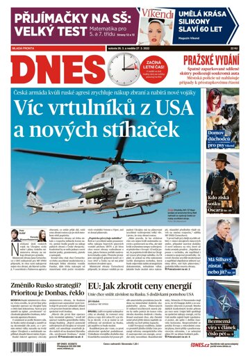 Obálka e-magazínu MF Dnes 26.3.2022