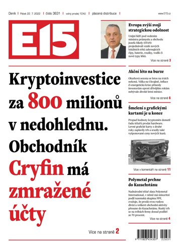 Obálka e-magazínu E15 22.7.2022