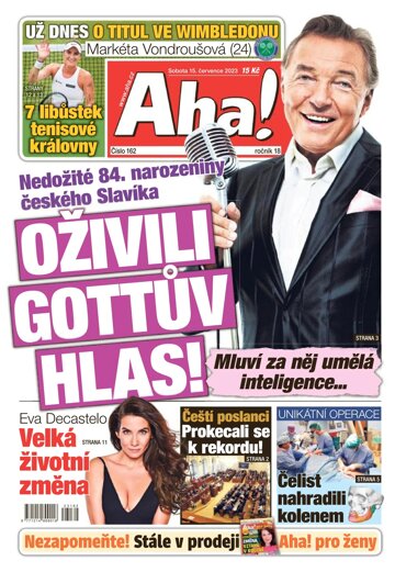 Obálka e-magazínu AHA! 15.7.2023