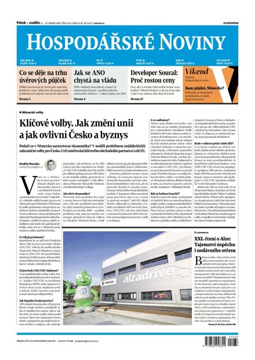 Obálka e-magazínu Hospodářské noviny 037 - 21.2.2025