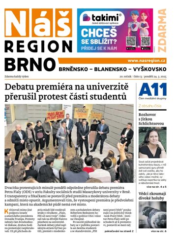 Obálka e-magazínu Náš Region - Brno 13/2025