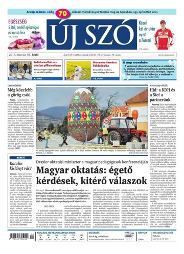 Obálka e-magazínu Új Szó 30.3.2015