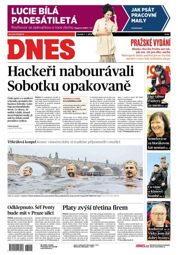 Obálka e-magazínu MF Dnes 7.1.2016