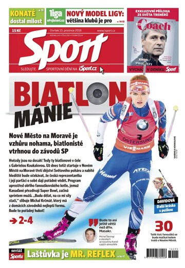 Obálka e-magazínu Sport 15.12.2016