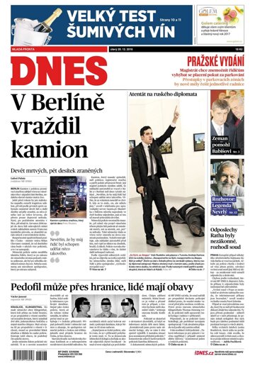 Obálka e-magazínu MF Dnes 20.12.2016