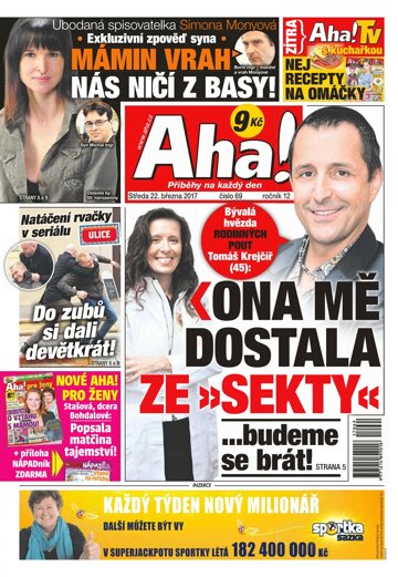 Obálka e-magazínu AHA! 22.3.2017