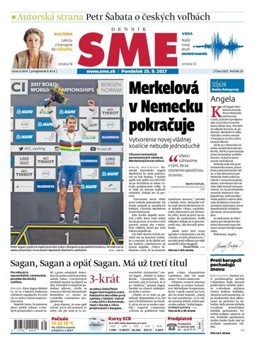 Obálka e-magazínu SME 25.9.2017