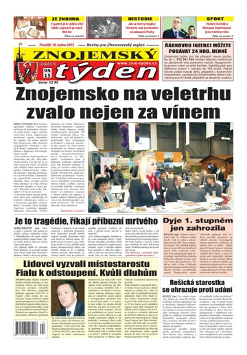 Obálka e-magazínu Znojemský týden 04 / 2015