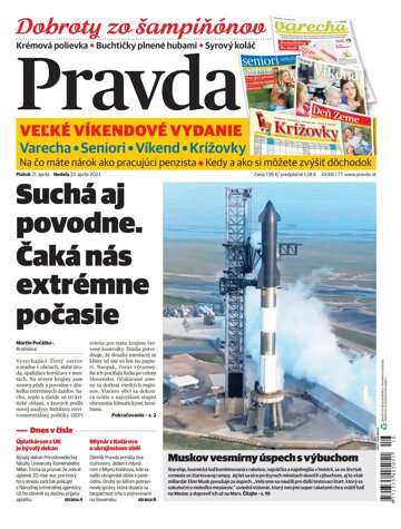 Obálka e-magazínu Pravda 21. 4. 2023