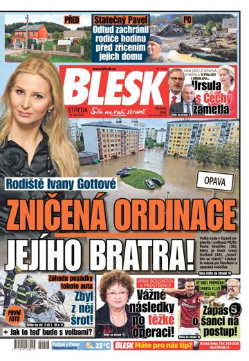 Obálka e-magazínu Blesk 18.9.2024