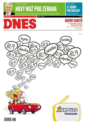 Obálka e-magazínu MF Dnes 5.12.2014