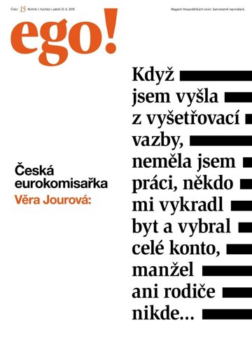 Obálka e-magazínu Hospodářské noviny - příloha Ego! 113 - 12.6.2015 Ego!