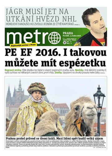 Obálka e-magazínu deník METRO 4.1.2016