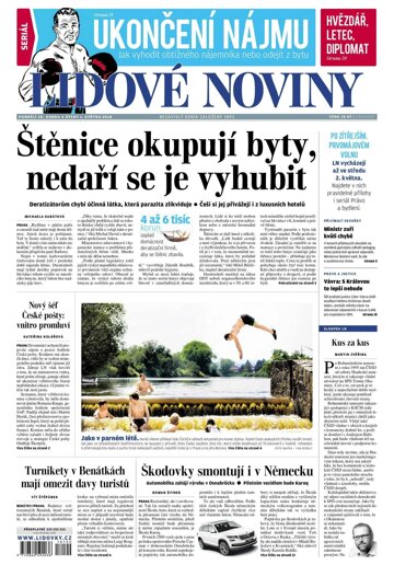 Obálka e-magazínu Lidové noviny 30.4.2018