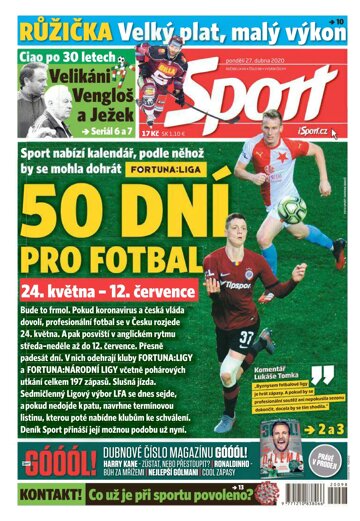 Obálka e-magazínu Sport 27.4.2020