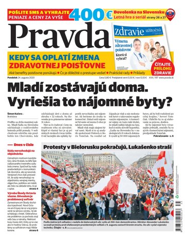 Obálka e-magazínu Pravda 24. 8. 2020