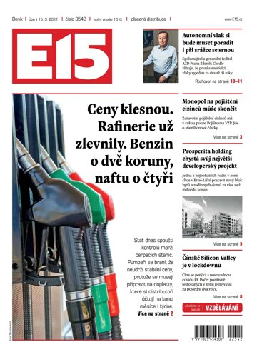 Obálka e-magazínu E15 15.3.2022