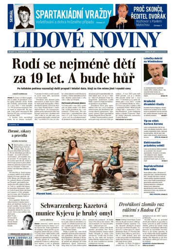 Obálka e-magazínu Lidové noviny 11.7.2023